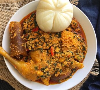 Pounded Yam and Egusi